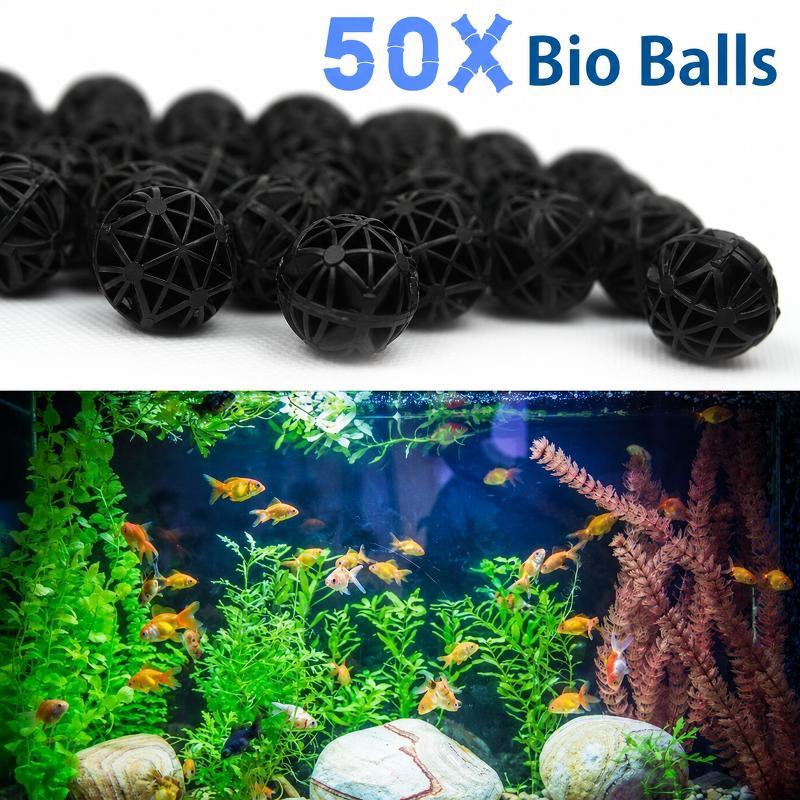 Aquarium Fish Types - 50Pcs 16mm Aquarium Bio Filter Balls