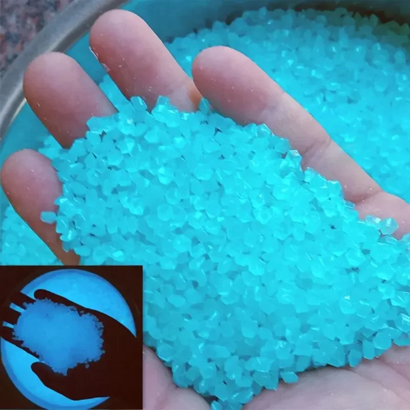Aquarium Fish Home - 1000pcs 3-5mm Luminous Sand Glow in