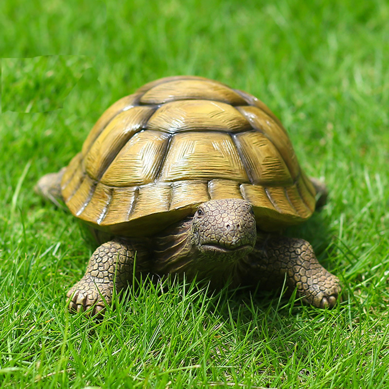 Aquarium Fish Home - Cute Decorative Turtle Resin Tortoise Outdoor