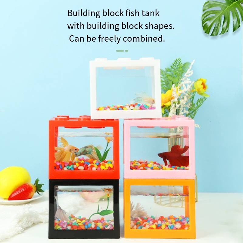 Novelty Block‑Shaped Mini Aqua - Aquarium Fish Goldfish review and price