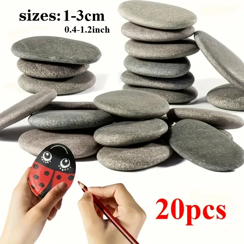 20Pcs Natural River Rocks Smoo - Aquarium Fish Types review and price