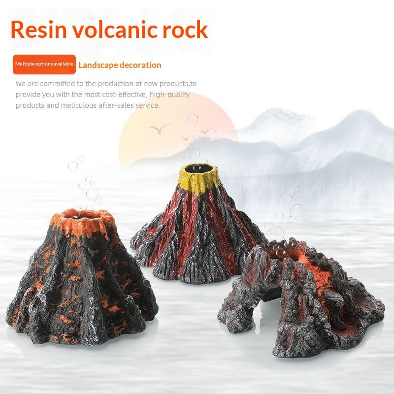 Volcano Shaped Aquarium Bubble - Aquarium Fish Tank Price review and price
