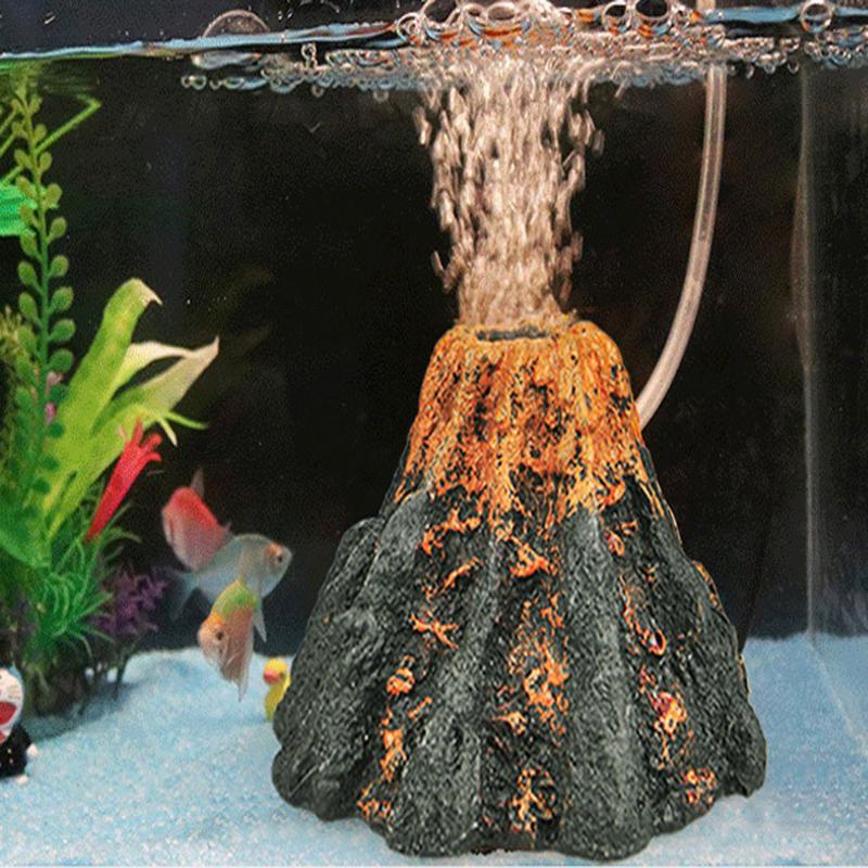 Volcano Shaped Aquarium Bubble - Aquarium Fish Tank Price review and price