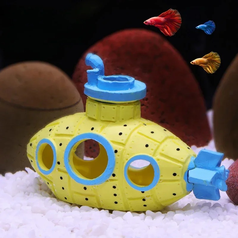 Resin Submarine Ornaments Aqua - Aquarium Fish Tank Price review and price