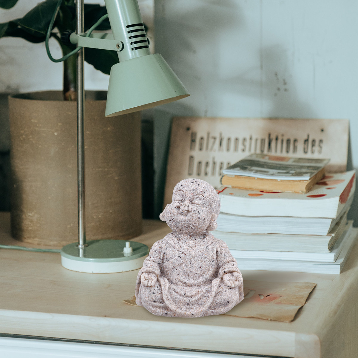 1Pcs Resin Sandstone Maitreya  - Aquarium Fish Home review and price