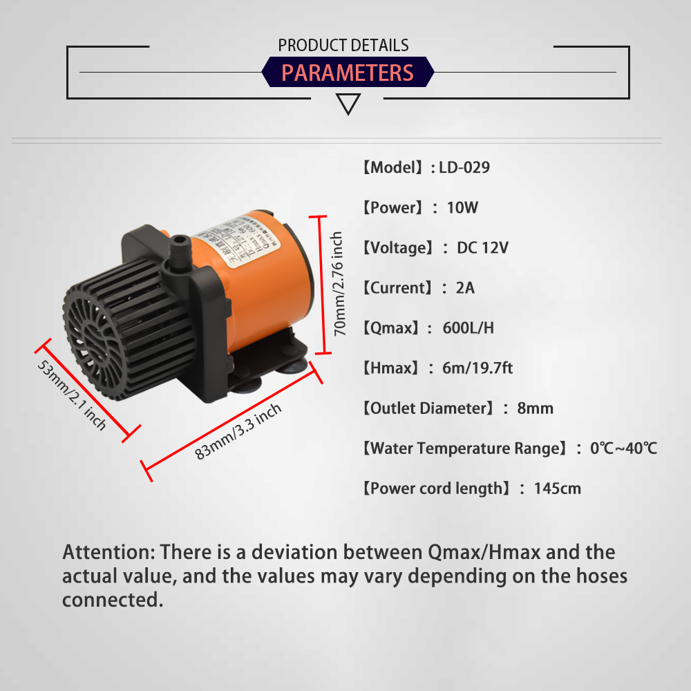12V DC Brushless Small Submers - Aquarium Fish House review and price